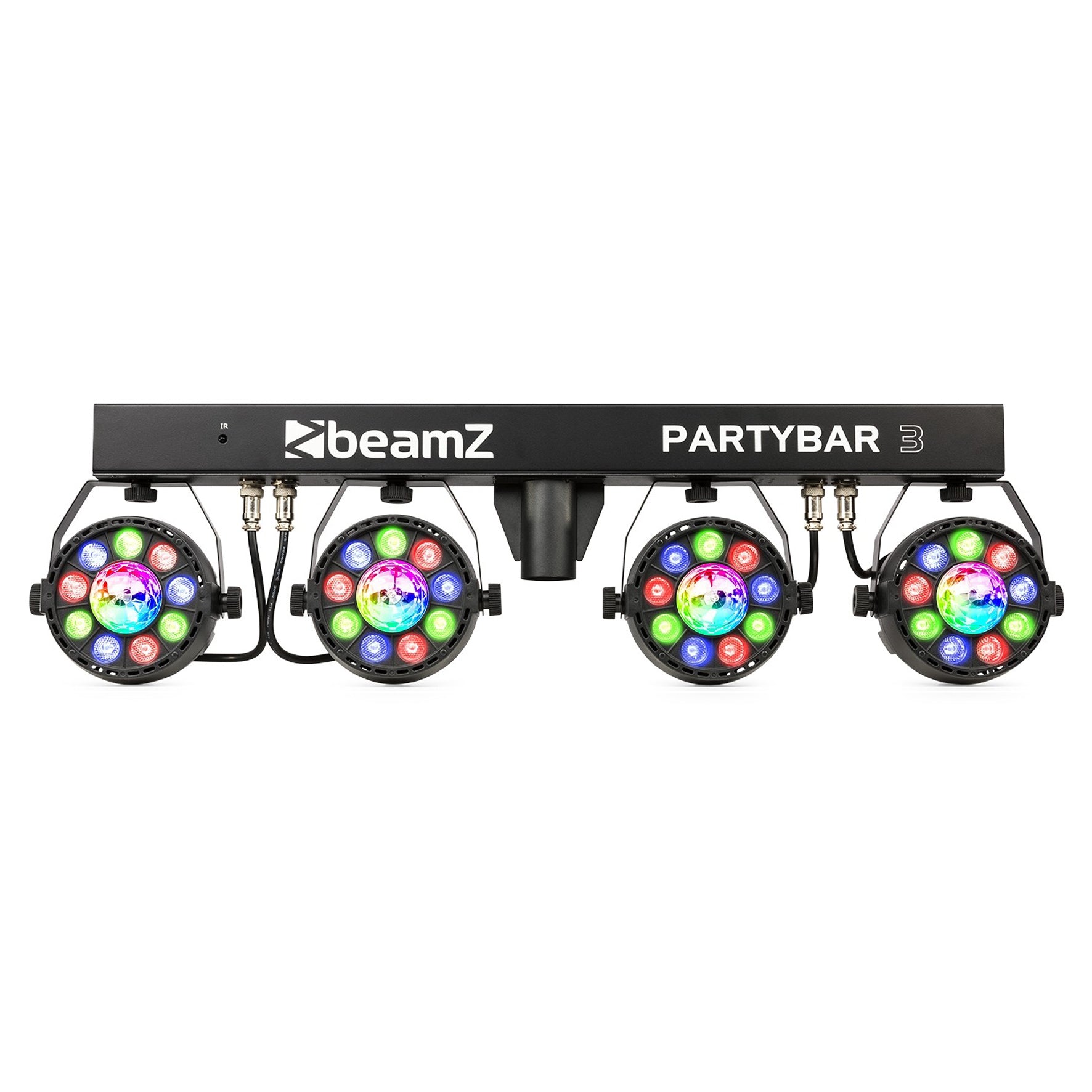 Beamz PartyBar3 Barra d'illuminazione 4PAR 9x1W RGB MagicBall DMX IR +