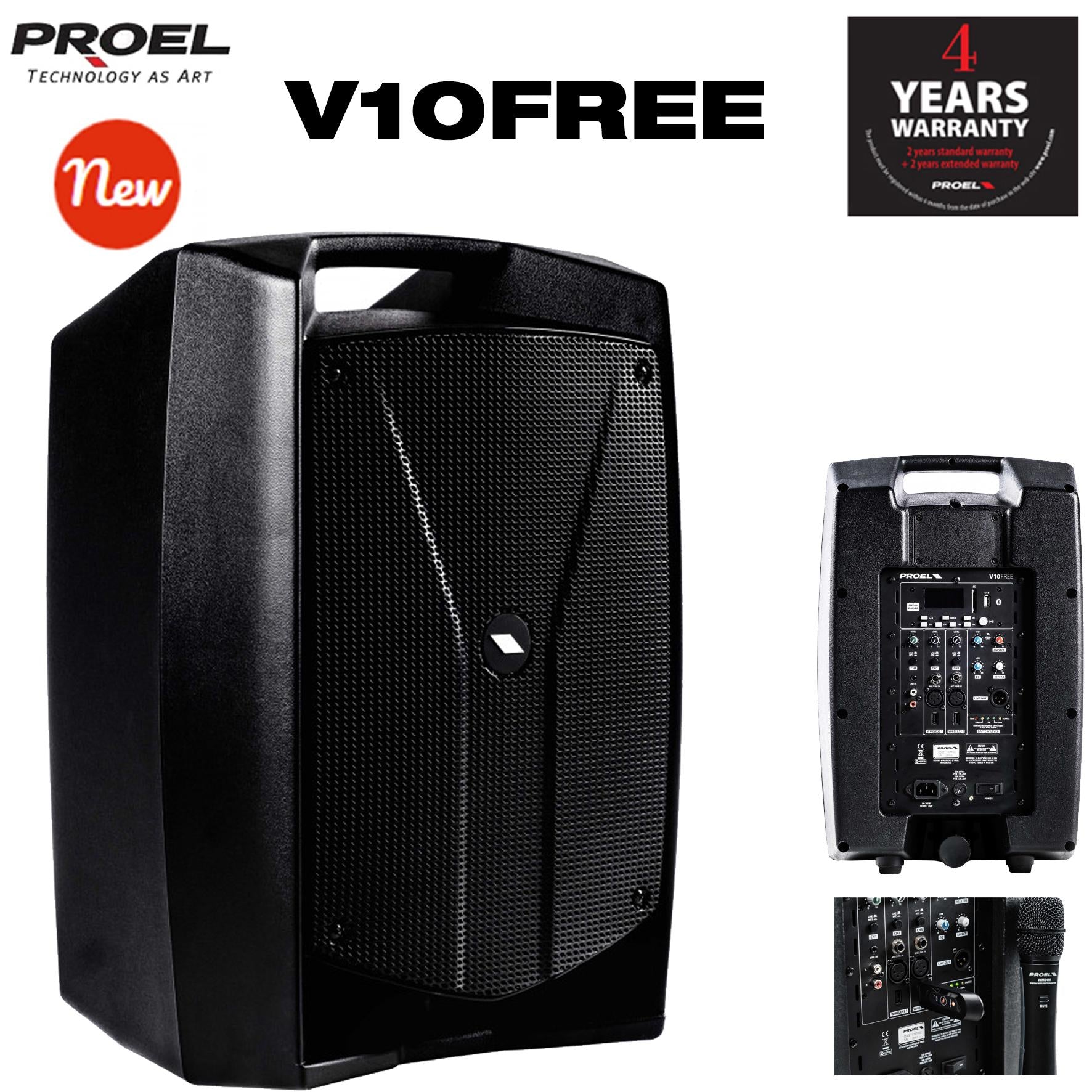 Proel U24B Radio microfono Wireless Professionale ad archetto USB 2.4GHz