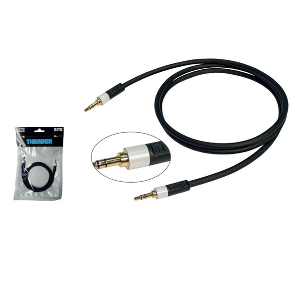 Thender 15-281 Cavo Audio jack 3.5mm Stereo Maschio a jack 3.5mm Stereo da 1mt.