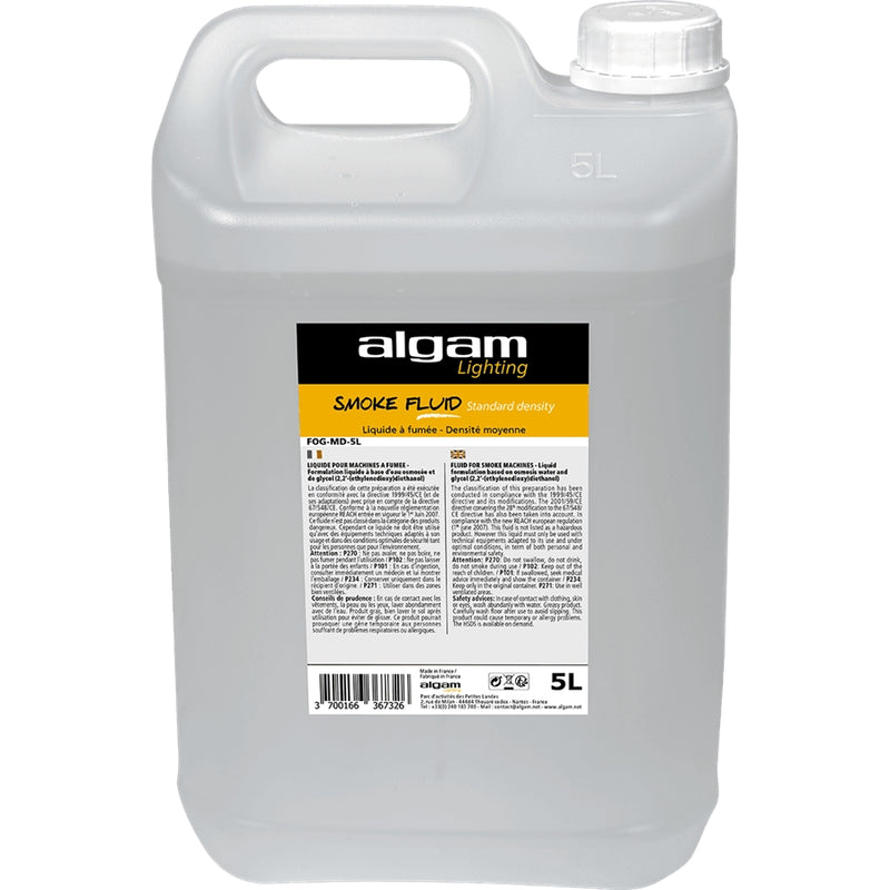 Algam Lighting FOG-MD-5L Liquido per macchina del Fumo a Media Densità da 5Lt.