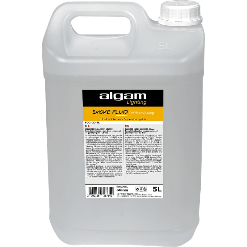 Algam Lighting FOG-QD-5L Liquido Fumo Dispersione Rapida Effetto CO2