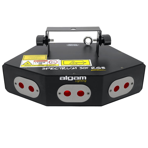 Algam Lighting SPECTRUM SIX RGB Laser 6in1 potenza 360 mW su 4 laser motorizzati