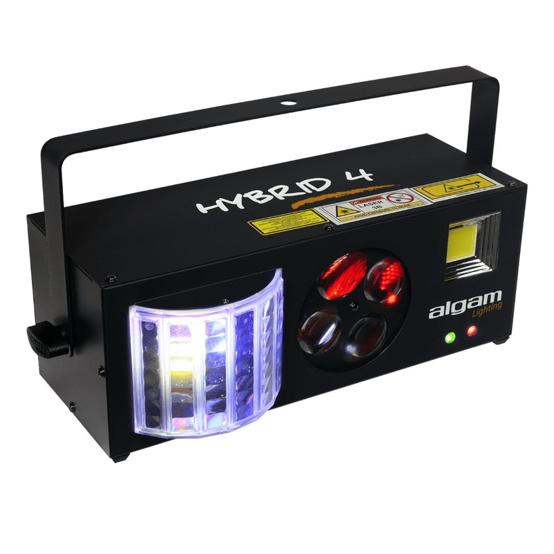 Algam Lighting HYBRID 4 Efx Luce 4in1 mini derby RGBW, flash, Gobo RGBW, 2 laser