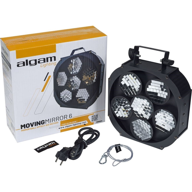 Algam Lighting MOVING-MIRROR-6 Effetto Sfera Specchio Motorizz. 6 Dischi rotanti