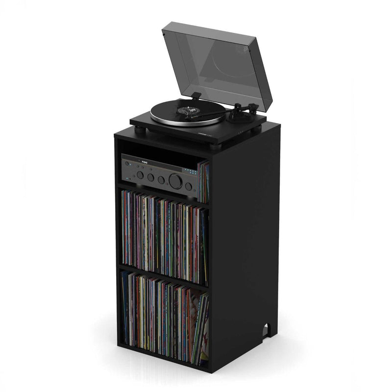 Glorious MODULAR MIX RACK Mobile professionale per Giradischi e Vinile, Nero