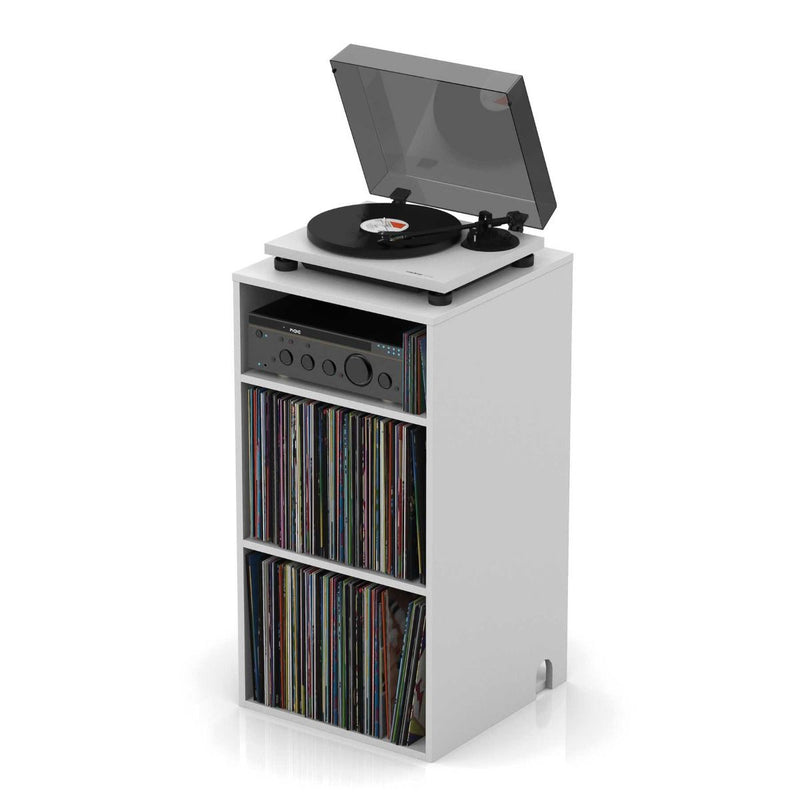 Glorious MODULAR MIX RACK Mobile professionale per Giradischi e Vinile, Bianco