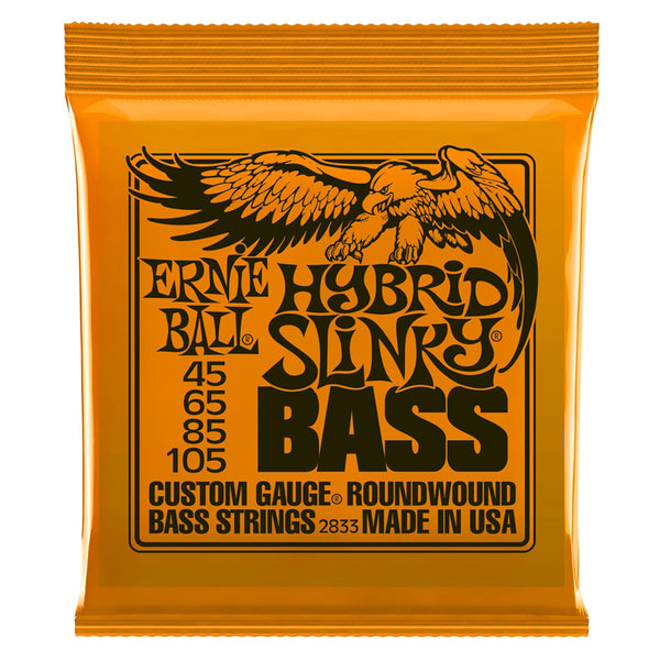 Ernie Ball 2833 Nickel Wound Hybrid Slinky 45-105 Corde x Basso suono bilanciato