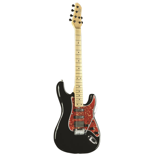 Eko AIRE LITE BLACK Chitarra Elettrica serie ELEMENTS 24T 3 pickup H-S-S, Black