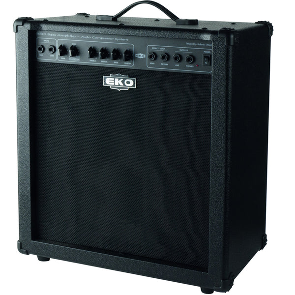 Eko B50 Amplificatore combo per basso, cono da 12" e 50w di potenza, Nero