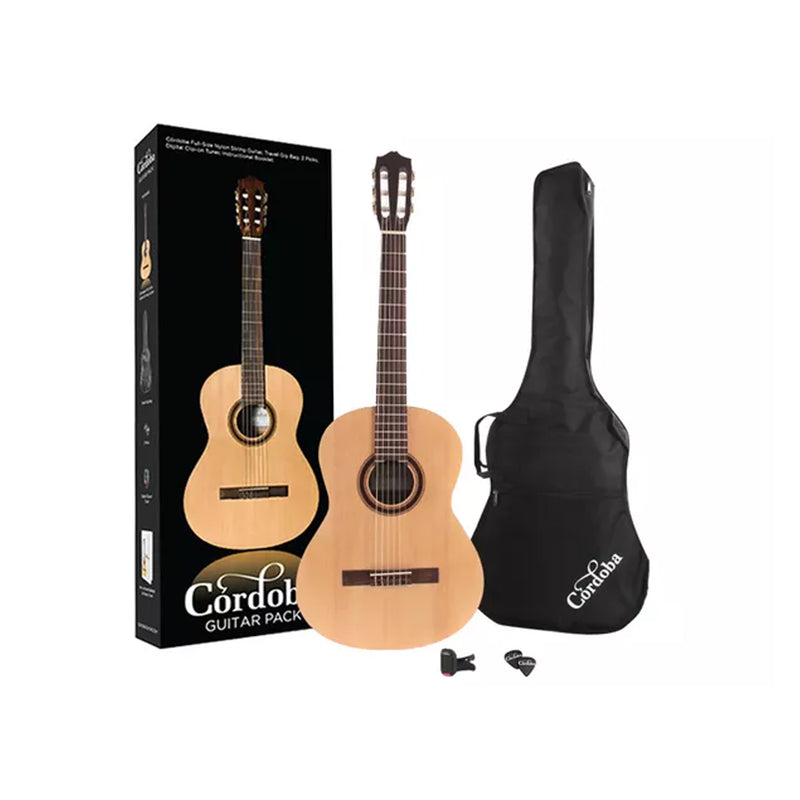 Cordoba CP100 Classical Guitar Pack Chitarra Classica 4/4 + Borsa e accessori