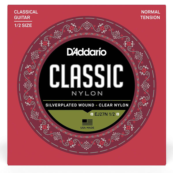 D'Addario EJ27N 1/2 Normal Tension Corde x Chitarra Classica in Nylon x Studenti