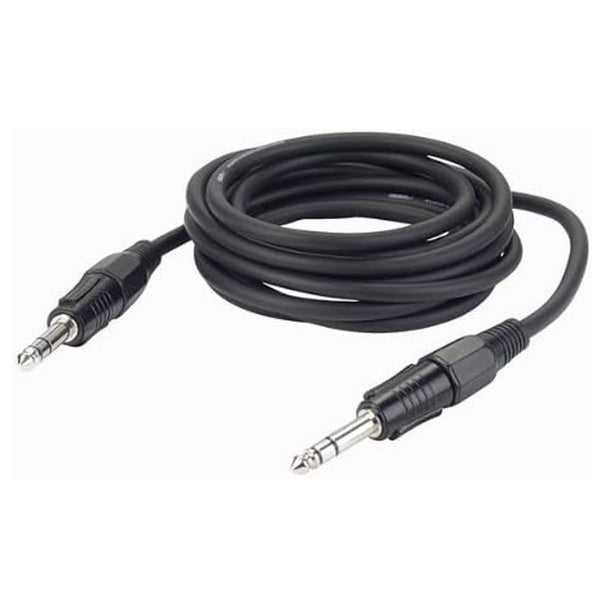 Dap Audio FL073 Cavo audio Jack M Stereo 6.3mm a Jack M Stereo 6.3mm, 3mt, Nero