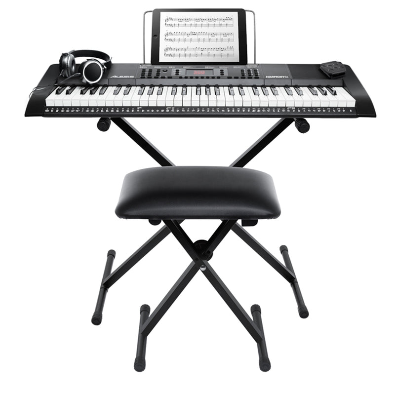 Alesis HARMONY 61 MKIII Pack Tastiera 61T +StandX Panchetta Cuffia Pedale Leggio