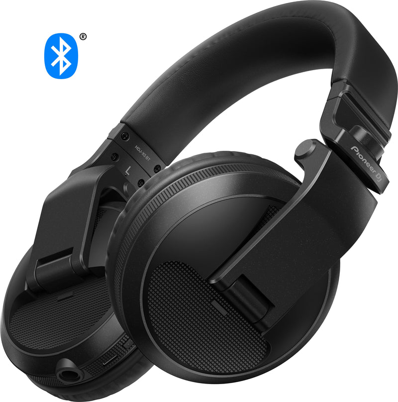 Pioneer Dj HDJ-X5BT-K Cuffia professionale Over-Ear per DJ Bluetooth, Nero