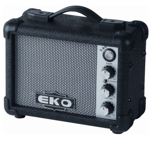 Eko I-5G Black Mini Amplificatore a batteria da 5w per Chitarra Elettrica, Nero