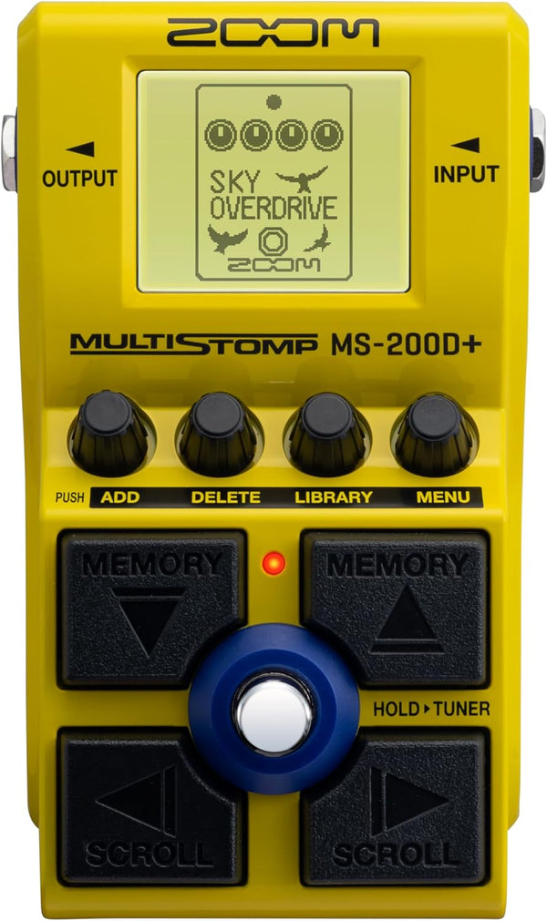 Zoom MS-200D+ Pedale effetto overdrive distorsore per Chitarra con 200 effetti