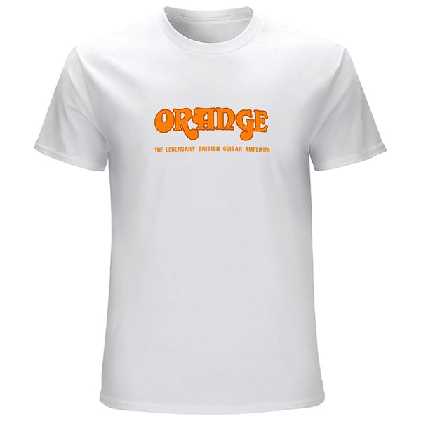 Orange Amplifier T-SHIRT Girocollo brandizzata Orange, Taglia L, Bianco