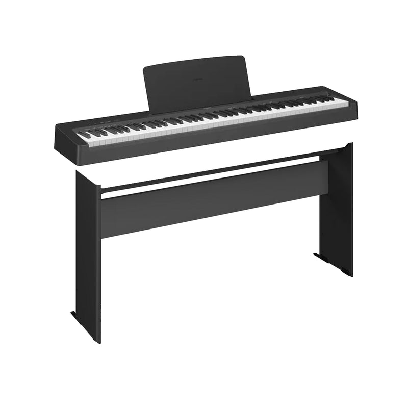 Yamaha P-145B Pianoforte digitale 88T pesati+ L-100B supporto fisso legno, Nero