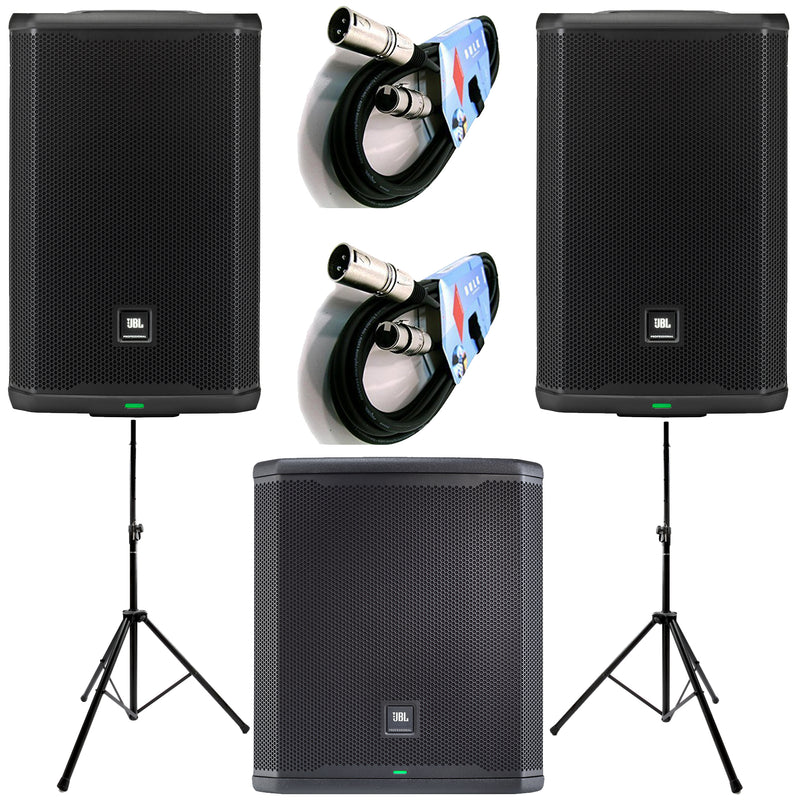 JBL PRX912 Coppia Cassa 2000w Picco + JBL PRX915XLF Subwoofer 2000w+stativi+cavi