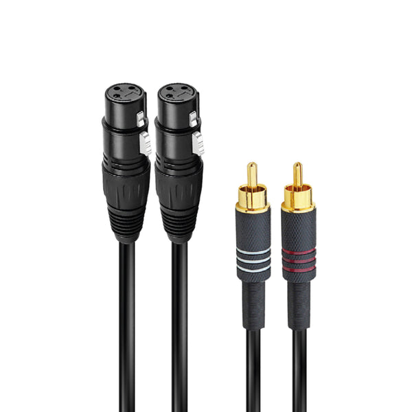 Ridem Professional RDM C171-5 Cavo audio 2xCannon XLR 3F a 2x RCA Maschio 1,5mt