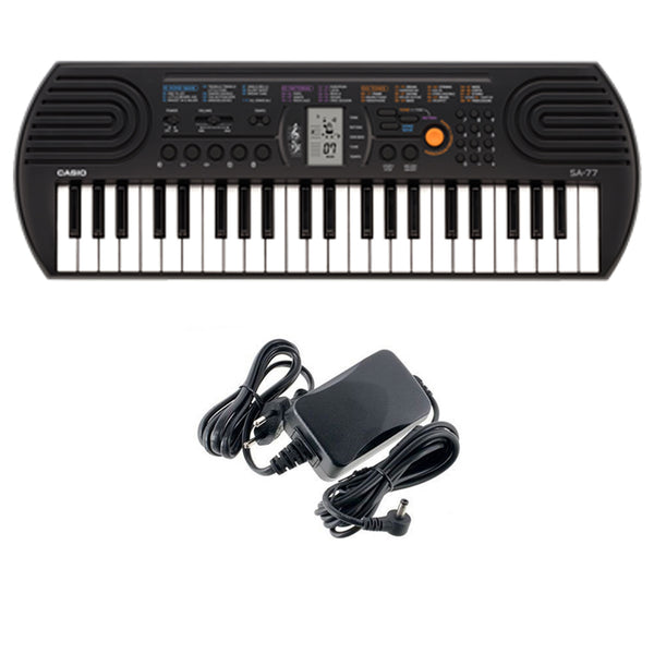 Casio SA-77 Mini Tastiera polifonica 8 Voci e 44 tasti + Alimentatore Originale