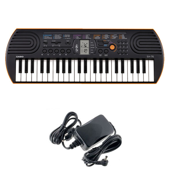 Casio SA-76 Mini Tastiera polifonica 8 Voci e 44 tasti + Alimentatore Originale