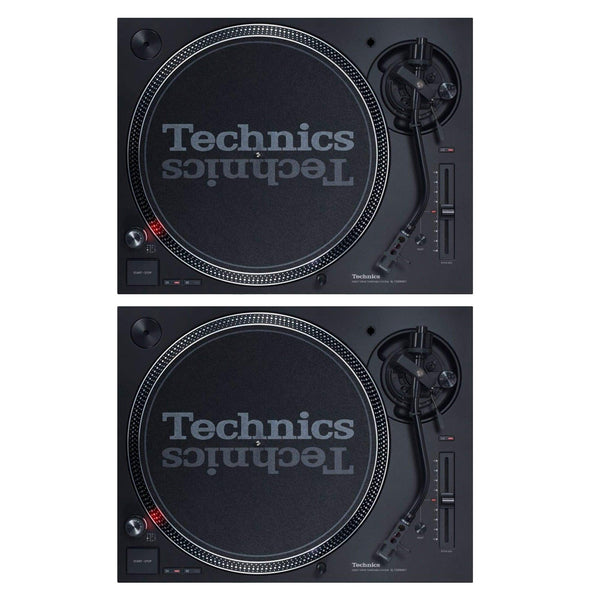 Technics SL-1210MK7 Black Coppia Giradischi Pro a trazione diretta per Dj, Nero