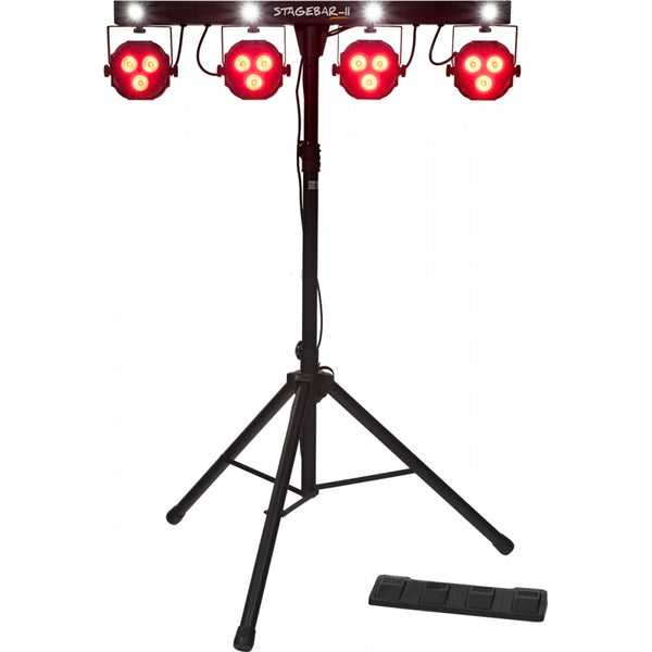 Algam Lighting STAGEBAR-II Set 4Par LED STROBO DMX + treppiede e accessori