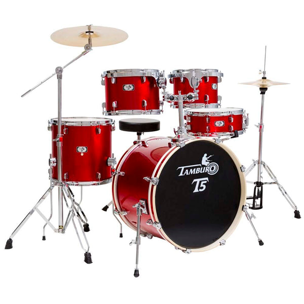 Tamburo TB T5S22BRDSK Batteria 5 pezzi cassa 22" + accessori, Brigt Red Sparkle