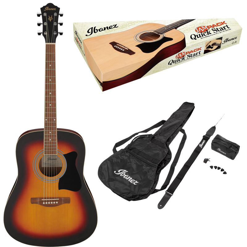 Ibanez V50NJP-OVS Jam Pack Quick Start Chitarra Acustica Vintage Sunburst +acc.