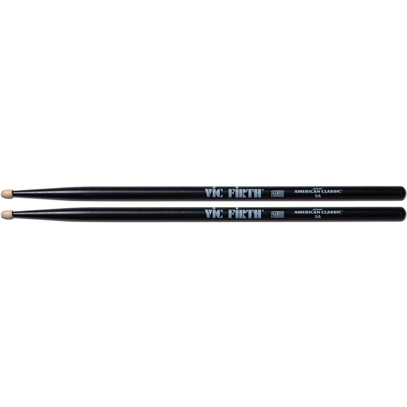 Vic Firth 5AB American Classic Coppia Bacchette x batteria punta a goccia, Nera