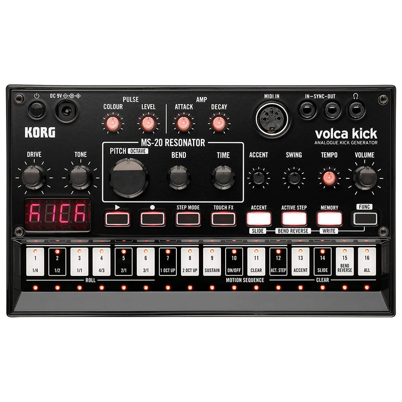 Korg VOLCA KICK Sintetizzatore di suoni e pattern per kick drum e kick bass