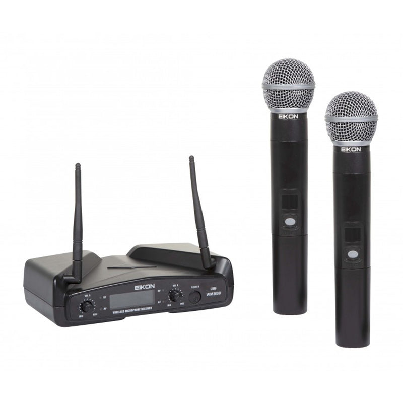 B-STOCK GARANTITO Proel EIKON WM300DM Sistema microfonico 2 Palmare UHF wireless