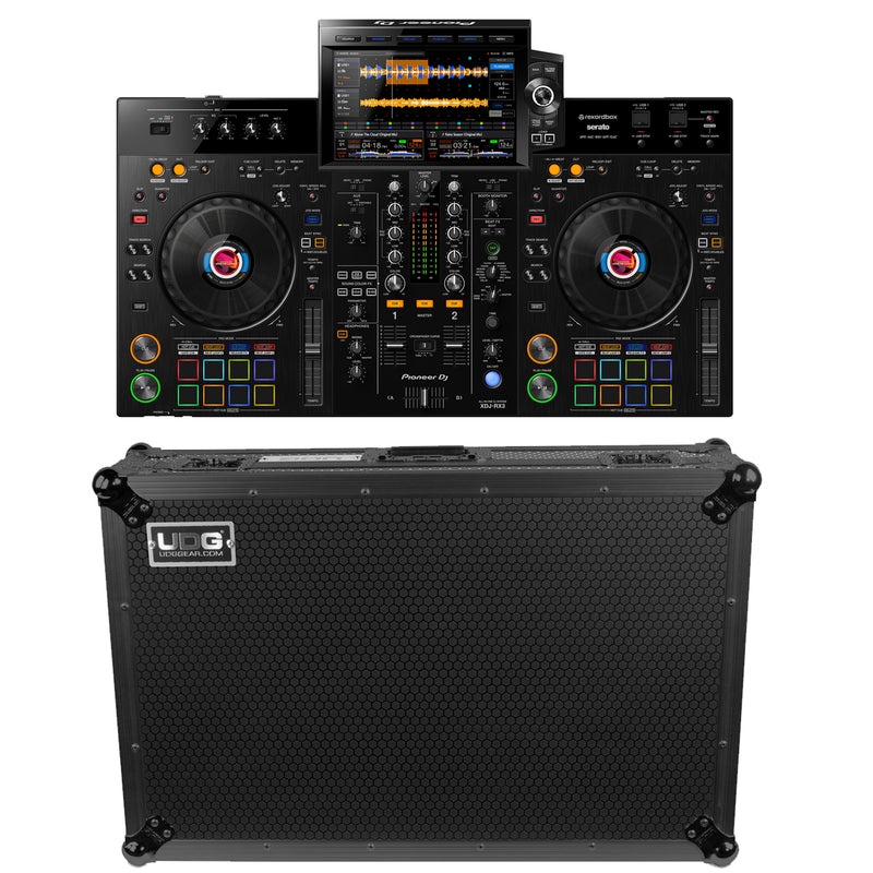 Pioneer Dj XDJ-RX3 Controller Dj 2Deck xRekordbox +UDG U91076BL Flight Case Nero