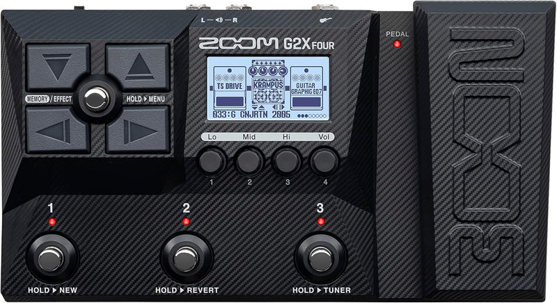 Zoom G1 FOUR Processore EFX x Chitarra + Looper, Pattern Batteria, Amplificatori