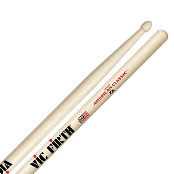 Vic Firth 7A American Classic Coppia Bacchette x batteria punta a goccia