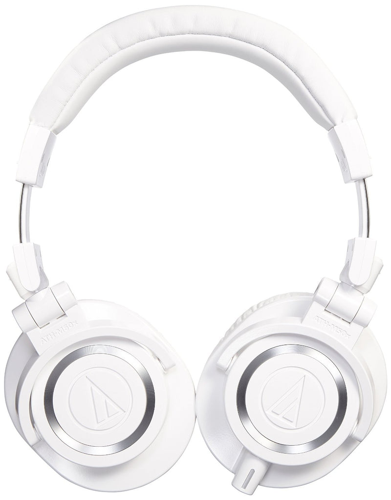 Audio-Technica ATH-M50X WH Cuffia Monitor Professionale cablata Over-Ear, Bianca