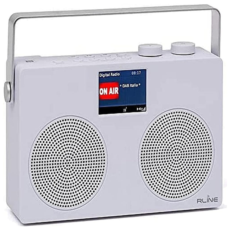 Redline DB470 SOUNDAB TWO Radio Analogica e Digital Bluetooth a batteria, Bianco