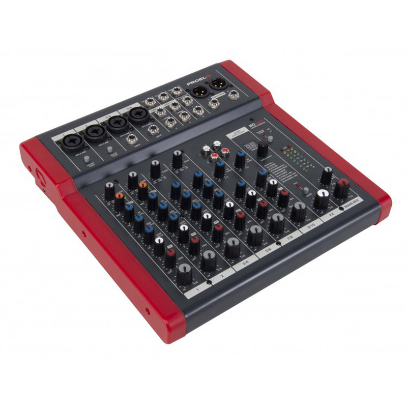 Proel MQ10FX Mixer audio 10 Input + FX x Canto Live e Karaoke + Borsa trasporto