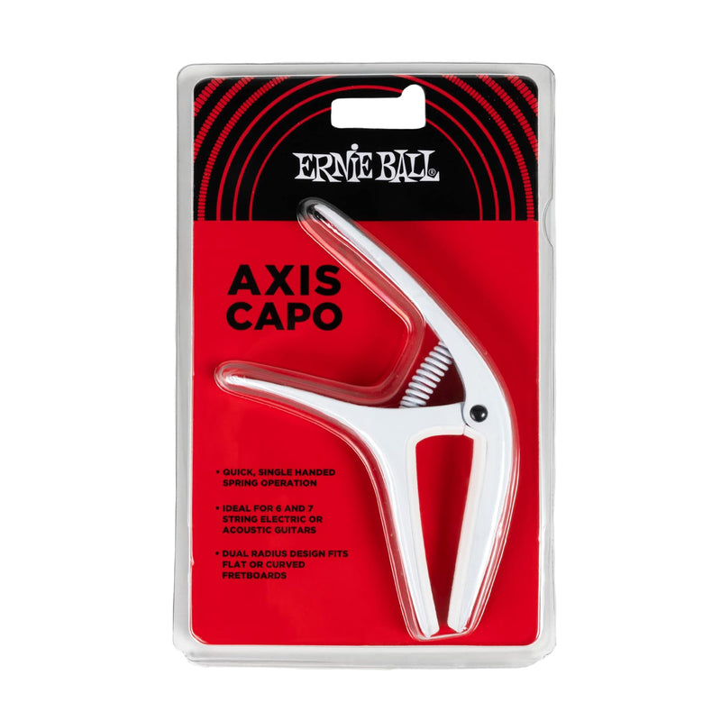 Ernie Ball P09616 AXIS CAPO WHITE Capotasto x chitarra elettrica acustica Bianco