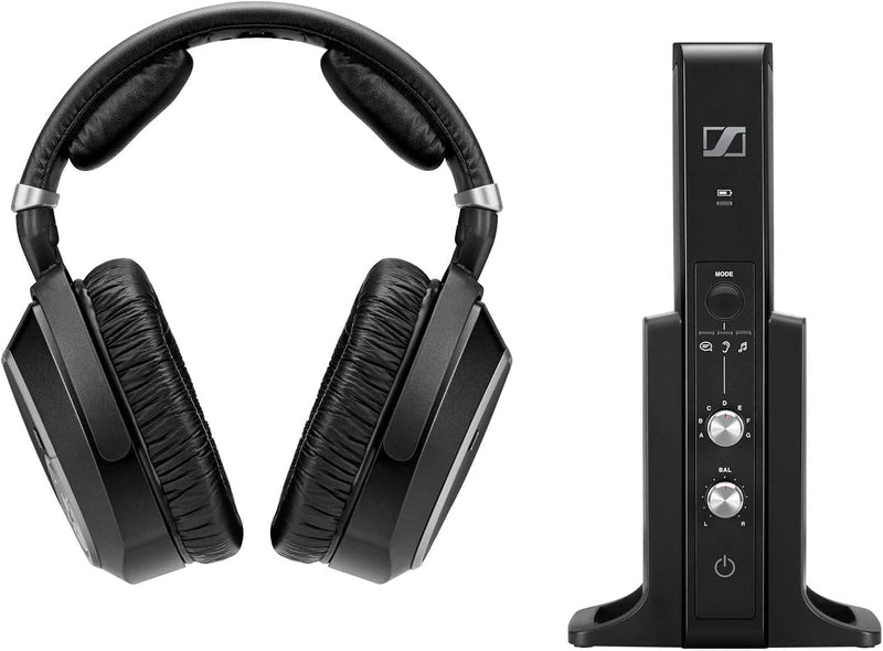 Sennheiser RS 195 U Cuffia Tv Wireless ad alta fedeltà e un parlato chiaro, Nero