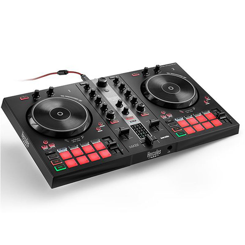 Hercules DJ CONTROL INPULSE 300 MKII Controller Dj 2Deck +HDP DJ45 Cuffia Dj Pro