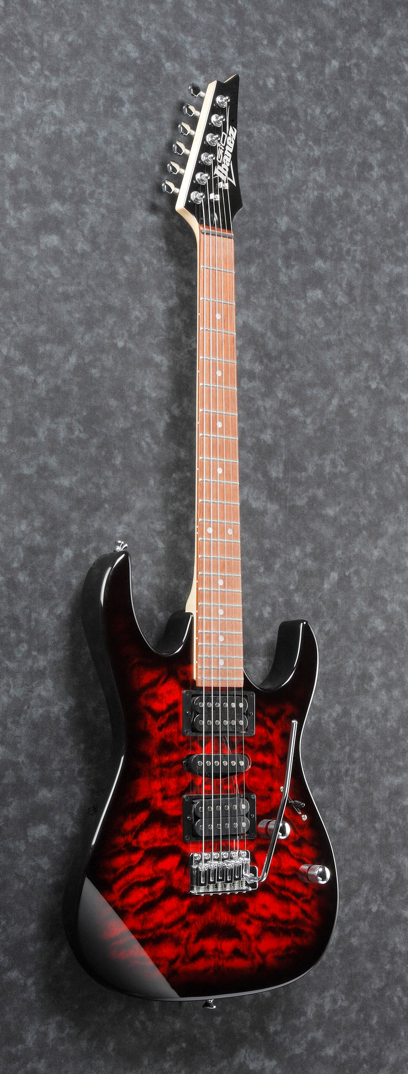 Ibanez GRX70QA-TRB TRASPARENT RED BURST Chitarra Elettrica modello GIO