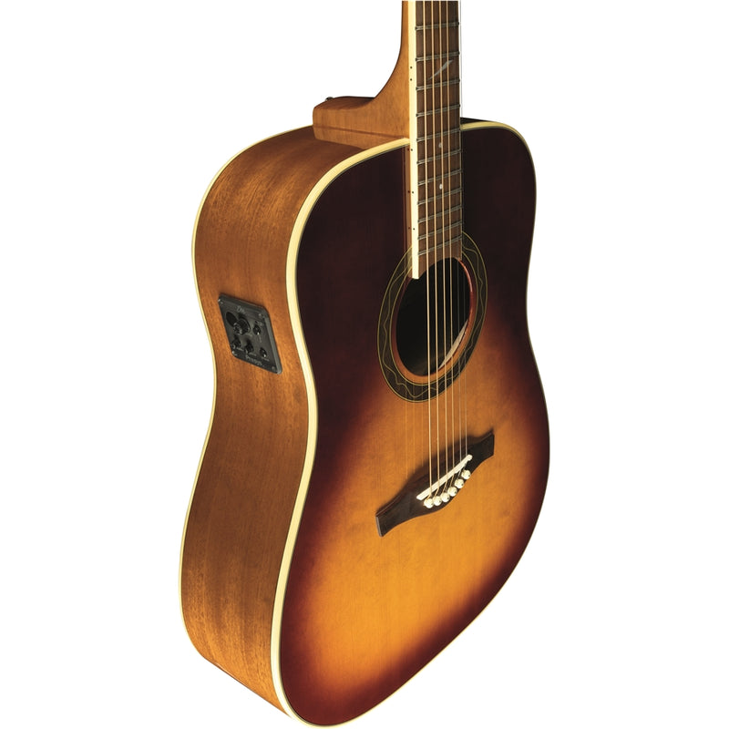 Eko ONE D150E VINTAGE BURST Chitarra acustica elettrificata Dreadnought 20T