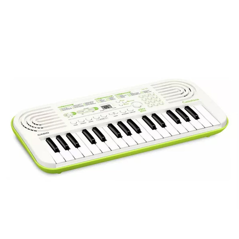 Casio SA-50 Mini Tastiera a 32 tasti, Bianco/Giallo Limone + Bag + Alimentatore