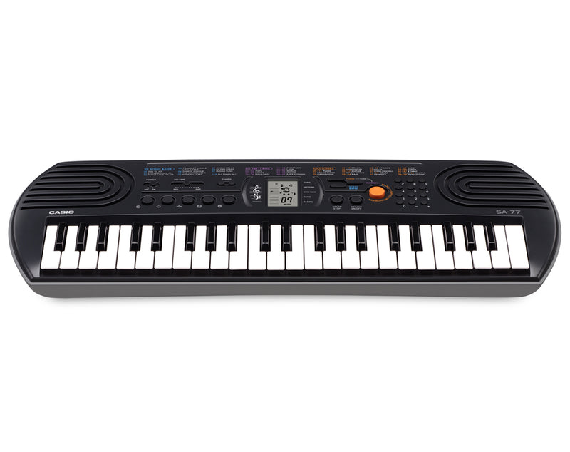 Casio SA-77 Mini Tastiera polifonica 8 Voci e 44 tasti + Alimentatore Originale