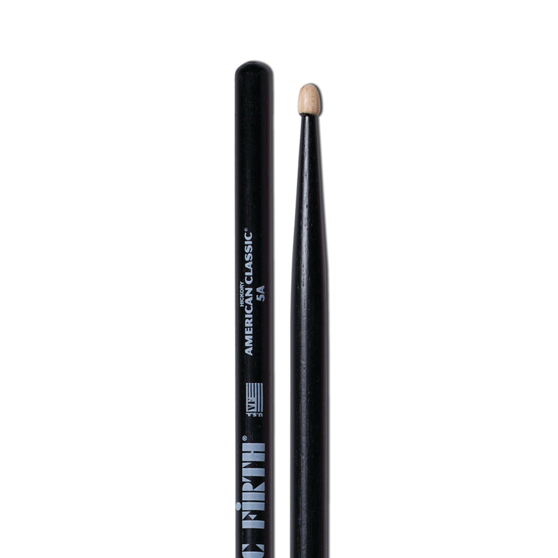 Vic Firth 5AB American Classic Coppia Bacchette x batteria punta a goccia, Nera