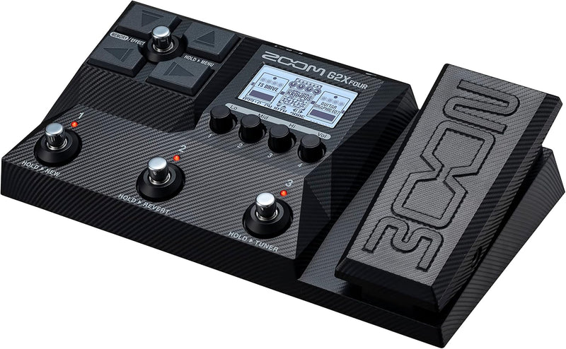 Zoom G1 FOUR Processore EFX x Chitarra + Looper, Pattern Batteria, Amplificatori