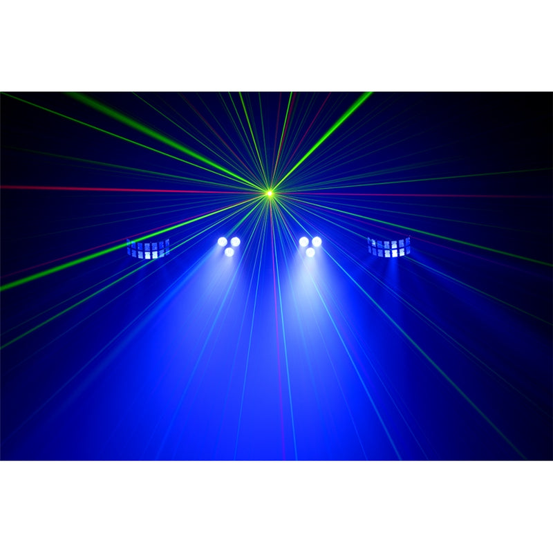 Algam Lighting FLORIDABAR-II Sistema luci 2PAR LED RGB 2 fari DERBY e un LASER