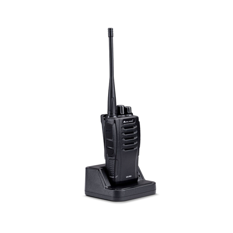 Midland G10 PRO Walkie Talkie radio semiprofessionale a 32 canali, Nera